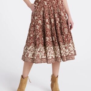 Free People Full Swing Midi Skirt